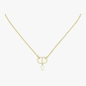 Luxurious Gold Pearl Pendant Necklace - NEW